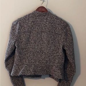 Theory tweed moto jacket size 12